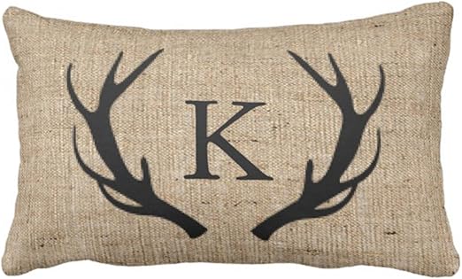 Amazon Com Emvency Throw Pillow Cover Rustic Deer Antler With