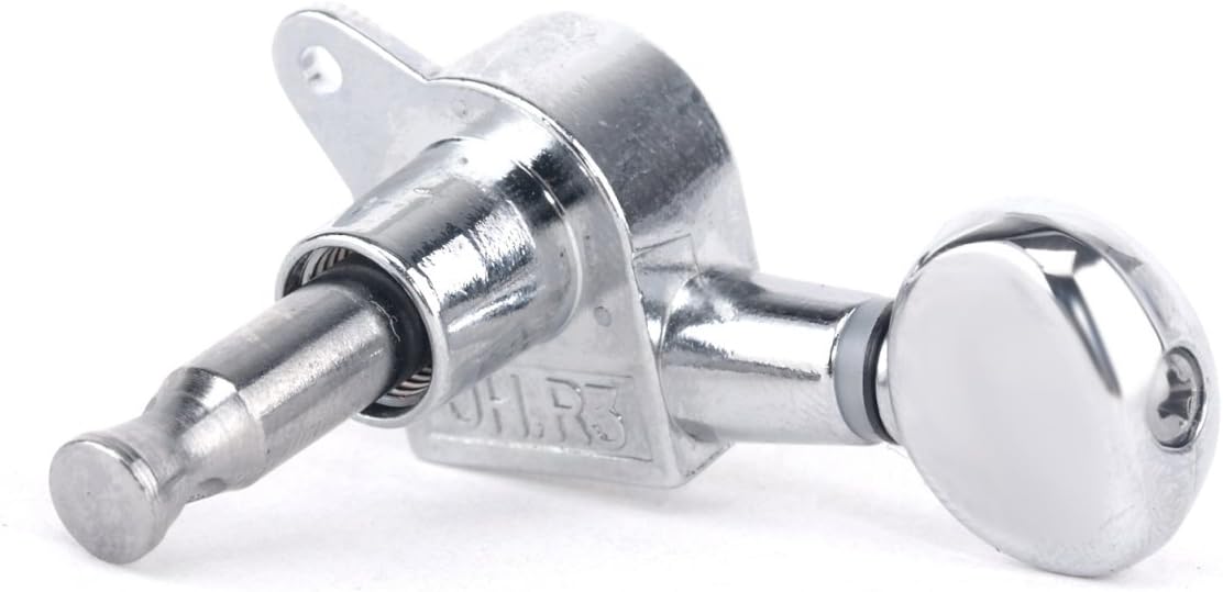 Musiclily Pro 6 inline Guitar Tuners Tuning Pegs Keys Machine Heads Set for Fender Strat Tele Electric Guitar Kidney Button Chrome - Image 5