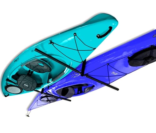 StoreYourBoard 2 Kayak Ceiling Rack – Hi Port 2 Garage Ceiling Kayak ...
