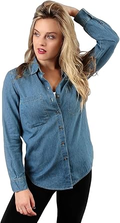 blue jean button down