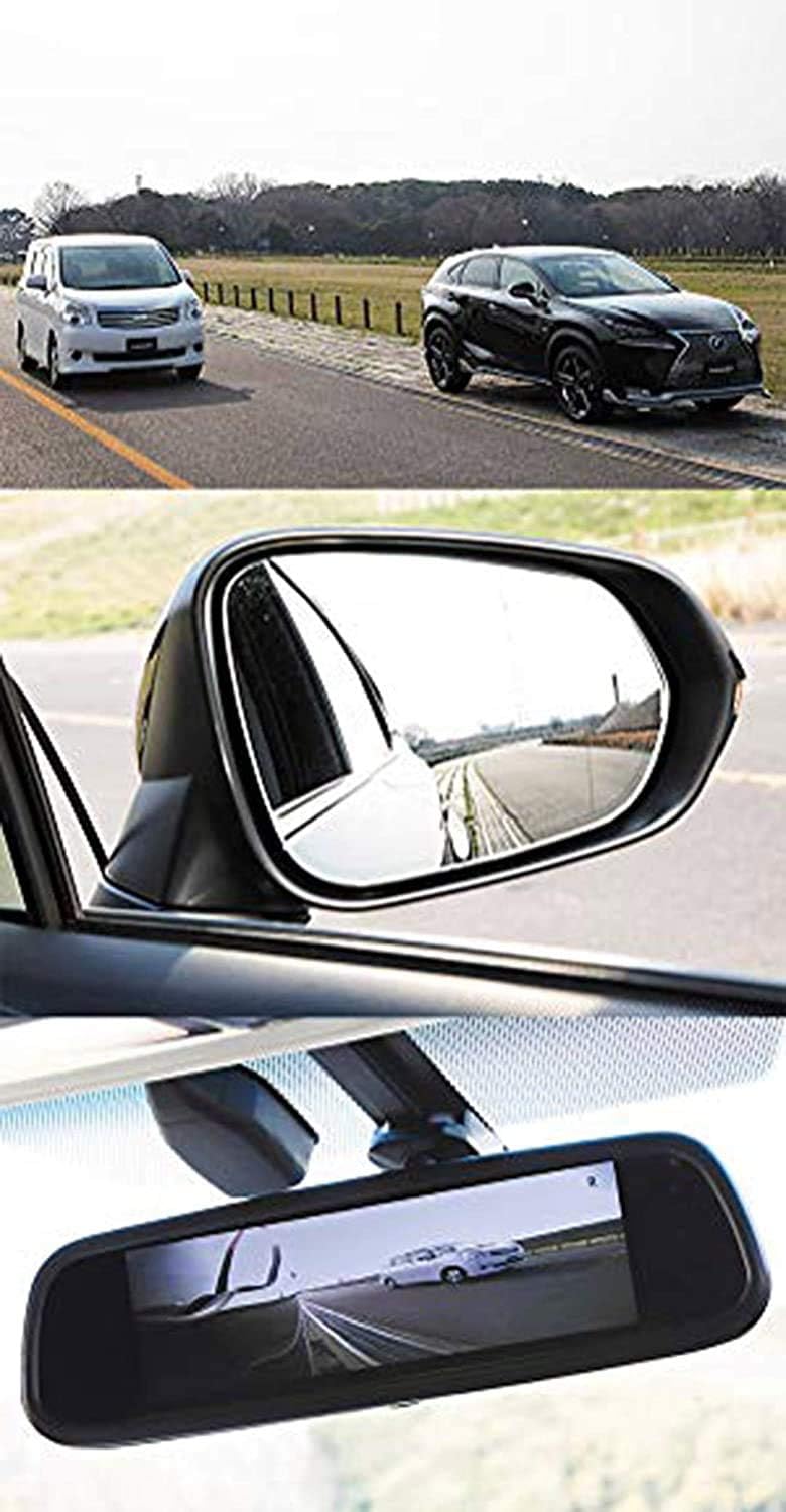 Amazon Obest サイドカメラ ドアミラー死角対応 左右側切り替え可能 超小型 正像 高画質車載カメラ 一年保証 ホワイト バックカメラ本体 車 バイク