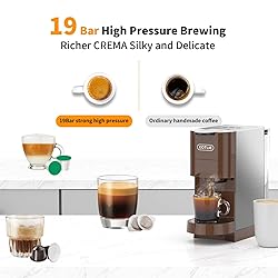 KOTLIE Multifunctional 4in1 Espresso Machine, 19Bar