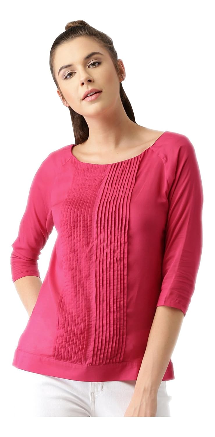 marie claire women's top (mc10241b--xs, pink, x-small)