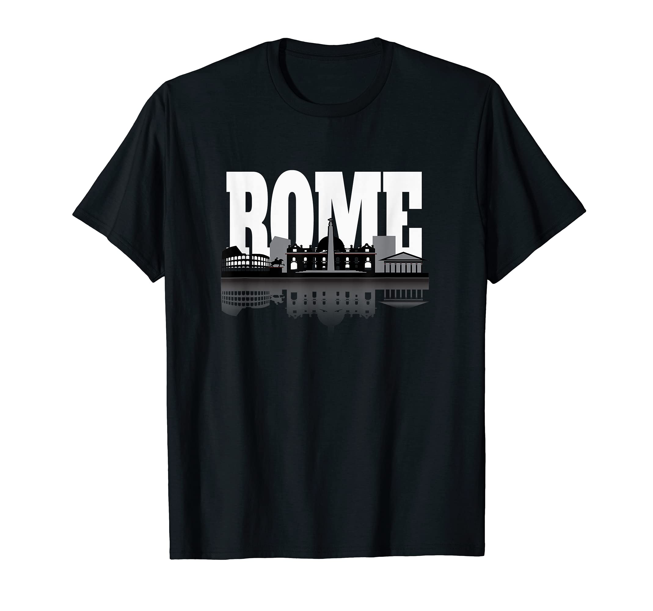 Rome Italy Capitol City Skyline and Reflection T-Shirt