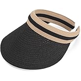 Women Summer Sun Hat Lady's Portable Beach Visor Bowknot Straw Hat