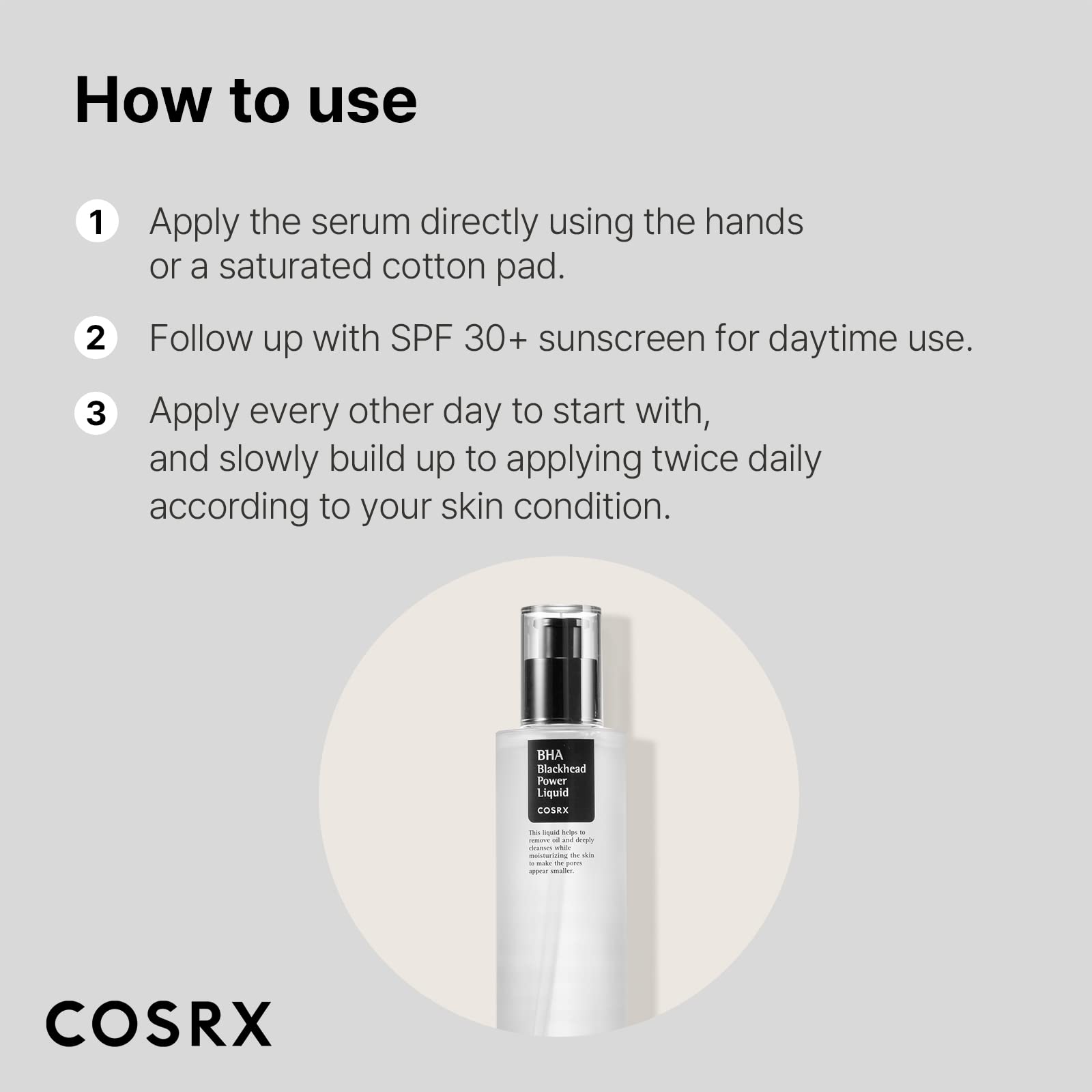 COSRX Niacinamide 2% + BHA 4% Blackhead Exfoliant Toner 3.38 fl.oz / 100ml, Korean Toner, Blackhead Remover, Pore Minimizer for Enlarged Pores, For All Skin Types, Korean Skin Care