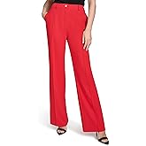 Halston Womens Straight Leg Woven Suiting Pant