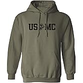 zerogravitee USMC Eagle Globe Anchor Adult Hooded Sweatshirt