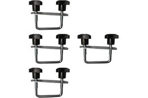 MotiveTech 4 Pieces Roof Box U Bolt Clamp U Bracket Clip Professional Fittings Hardware High Performance Rooftop Cargo Carrie