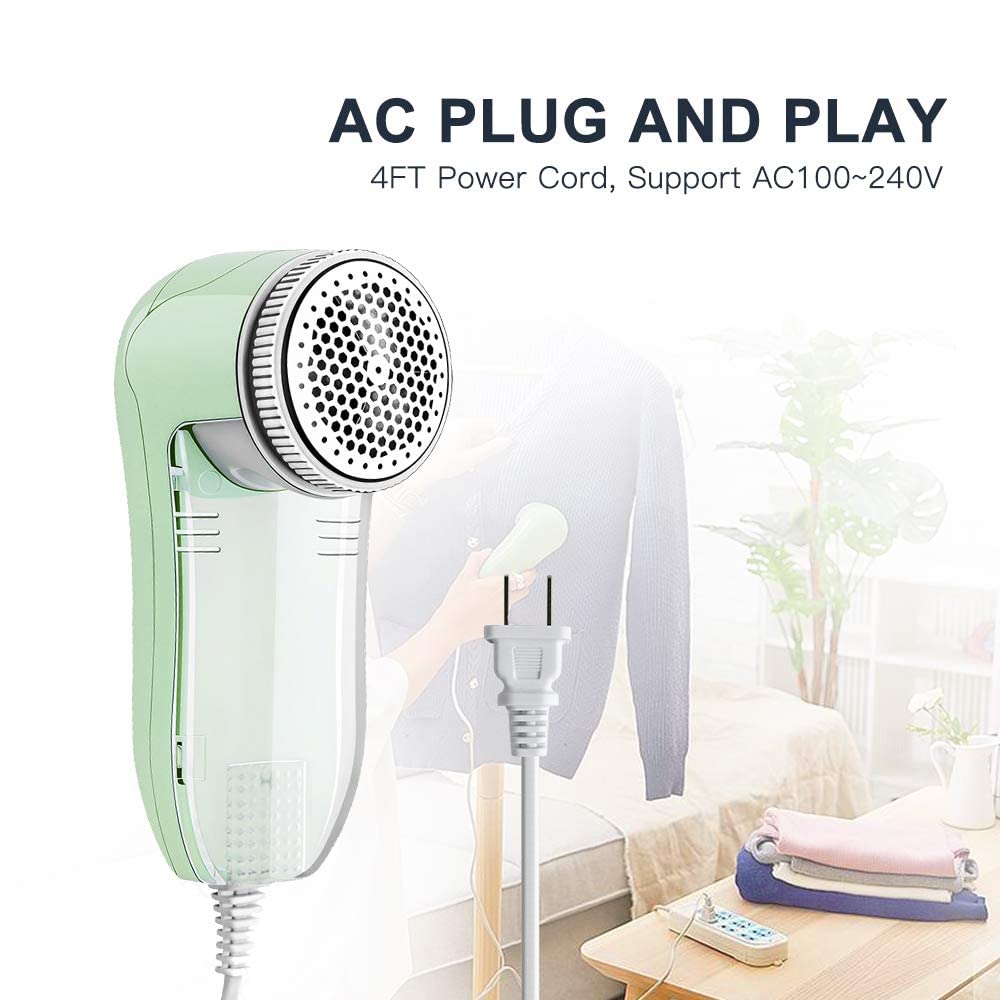 Allisable Fabric Shaver, Fuzz Balls Pills Lint Remover, AC120V Plug and Play