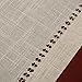 Grelucgo Handmade Double Hemstitch Natural Tablecloth, Rectangular 60 by 120 Inch