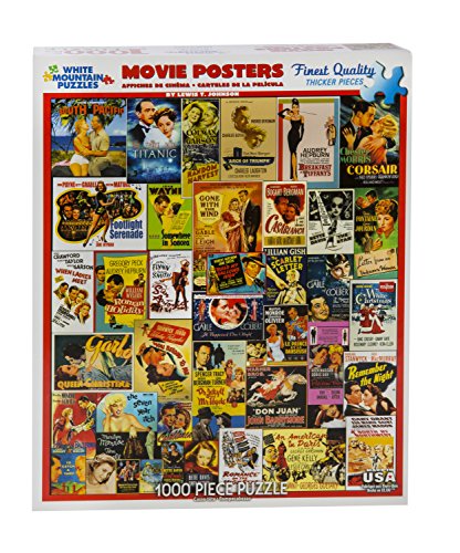 White Mountain Puzzles - Classic Movie Posters - 1,000 Piece Jigsaw Puzzle