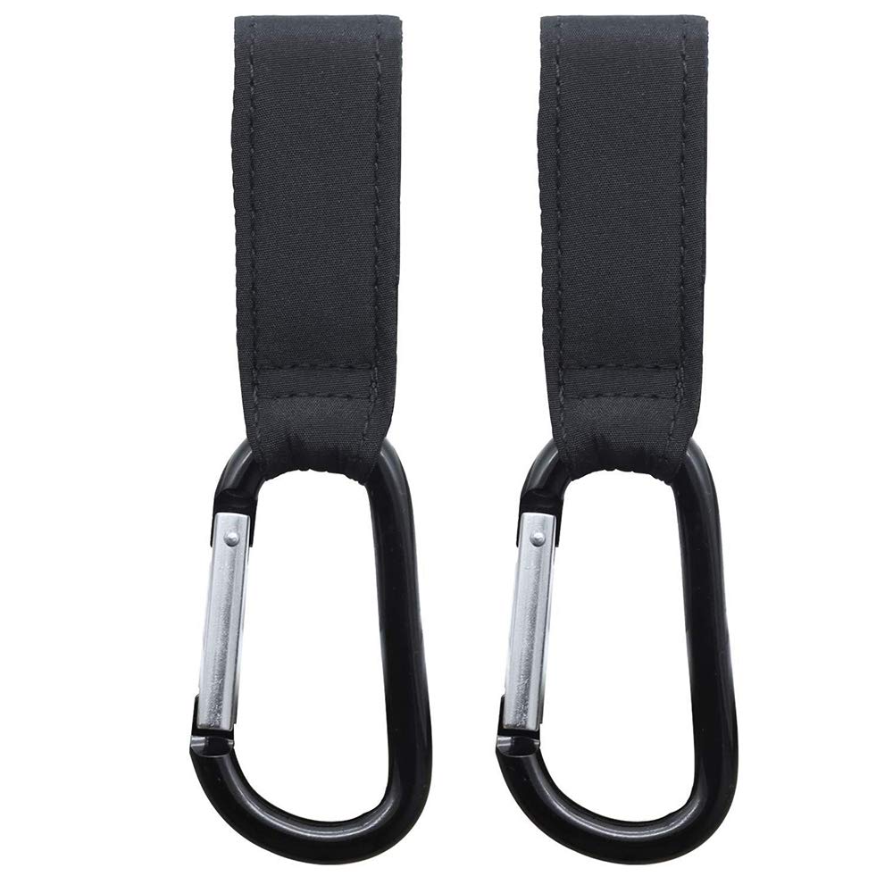 SACALA 2Pcs Baby Buggy Clips, Magic Sticker Pushchair Hooks 1Pair