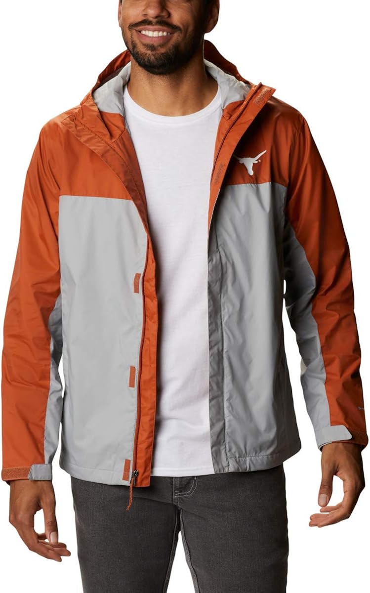 columbia men's georgia bulldogs grey ascender jacket