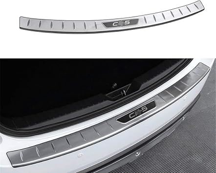 Outer Rear Bumper Protector Sill Plate Trim For Mazda CX-5 2017-2018