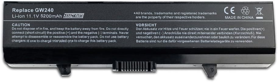 Exxact Parts Solutions Laptop Replacement Battery for Dell Inspiron 1525 1526 1545 1546 GW240 X284G RN873