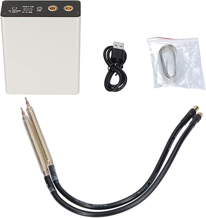 Amazon Co Jp Kkmoon 4 2vスポット溶接機 ハンドヘルドバッテリー用 調整可能 自動溶接ツール リチウム電池用 0 1 0 15mmニッケルシート 銀 車 バイク
