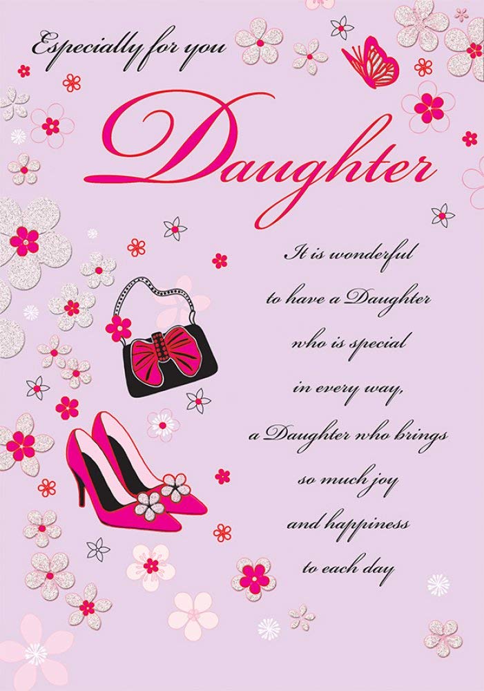 Piccadilly Greetings Birthday Card Daughter - 10 x 7 inches