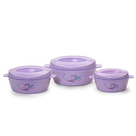 Cello Alpha Casserole Gift Set, 3-Pieces, Violet