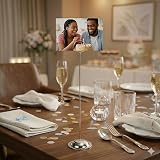 HOHIYA 12 Pcs Table Number Holder Stands 12 Inch Stainless Steel Chrome Silver view 8