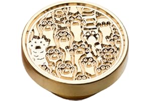 Mirweon Wax Seal Stamp Head Travel Scrapbooking Animals Wax Seal Supplies Cartoon Figure Series Seal Mail Packing