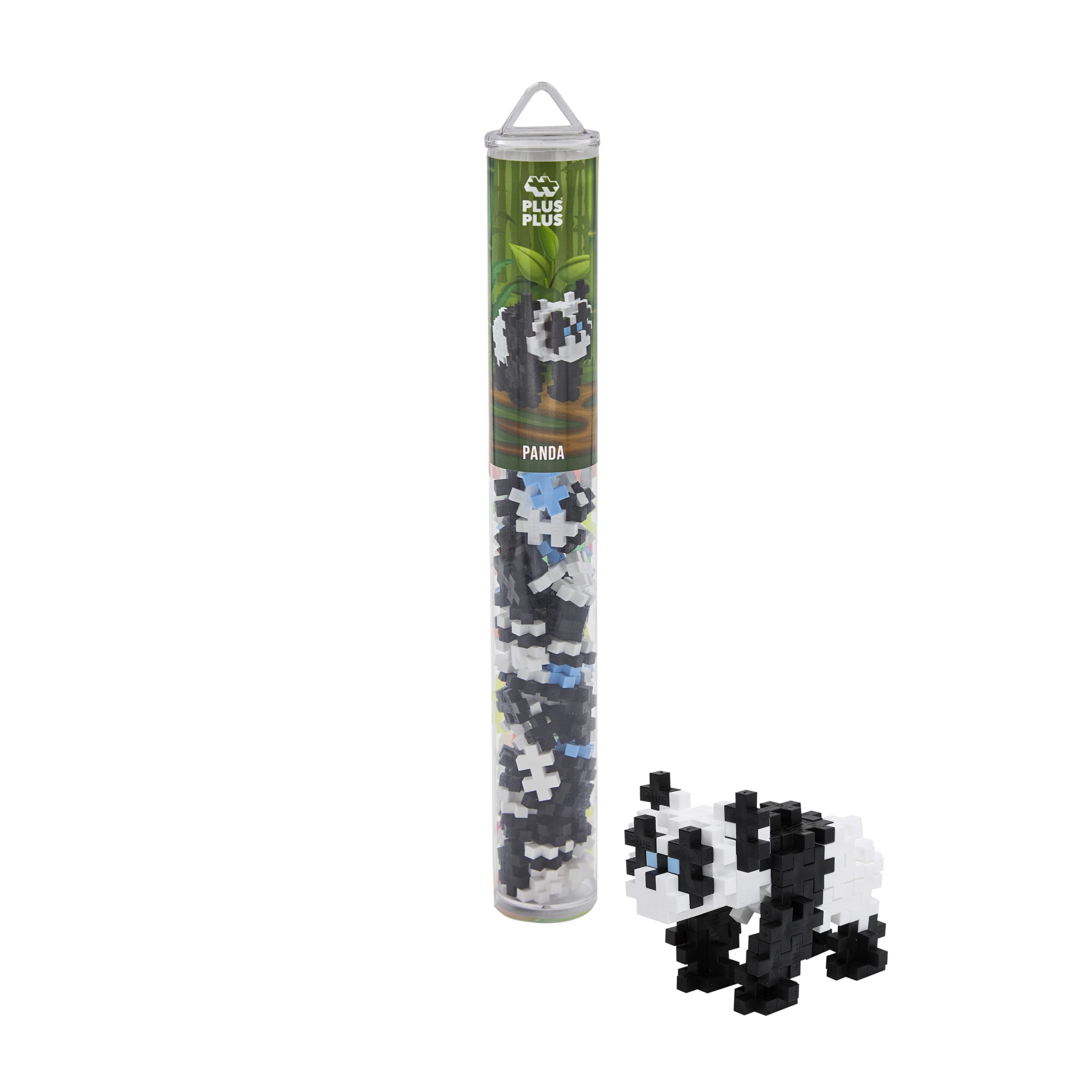 Plus-Plus 9604195 Creative Building Blocks Tube, Panda, Ingenious Construction Toy, 100 Pieces