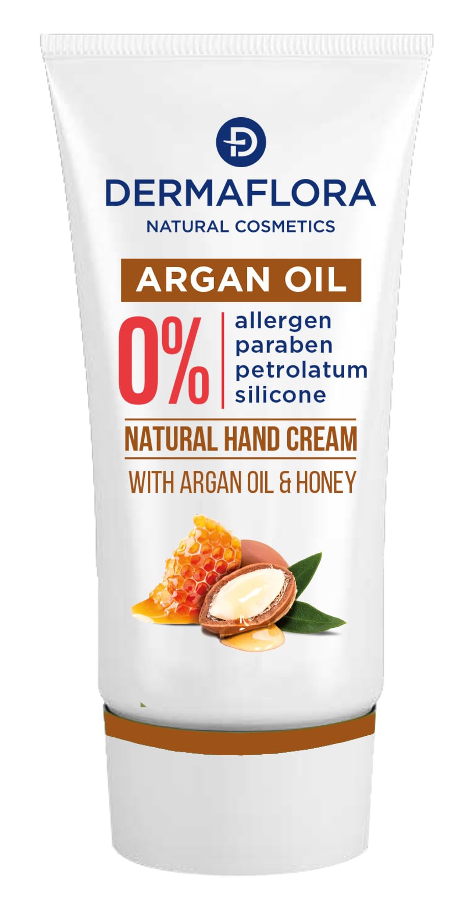 Dermaflora Argan Oil Hand Cream – 50ml | Deep Moisturizing Hand Cream for Very Dry Hands | Nourishing, Fast-Absorbing & Non-Greasy | Vegan & Cruelty-Free