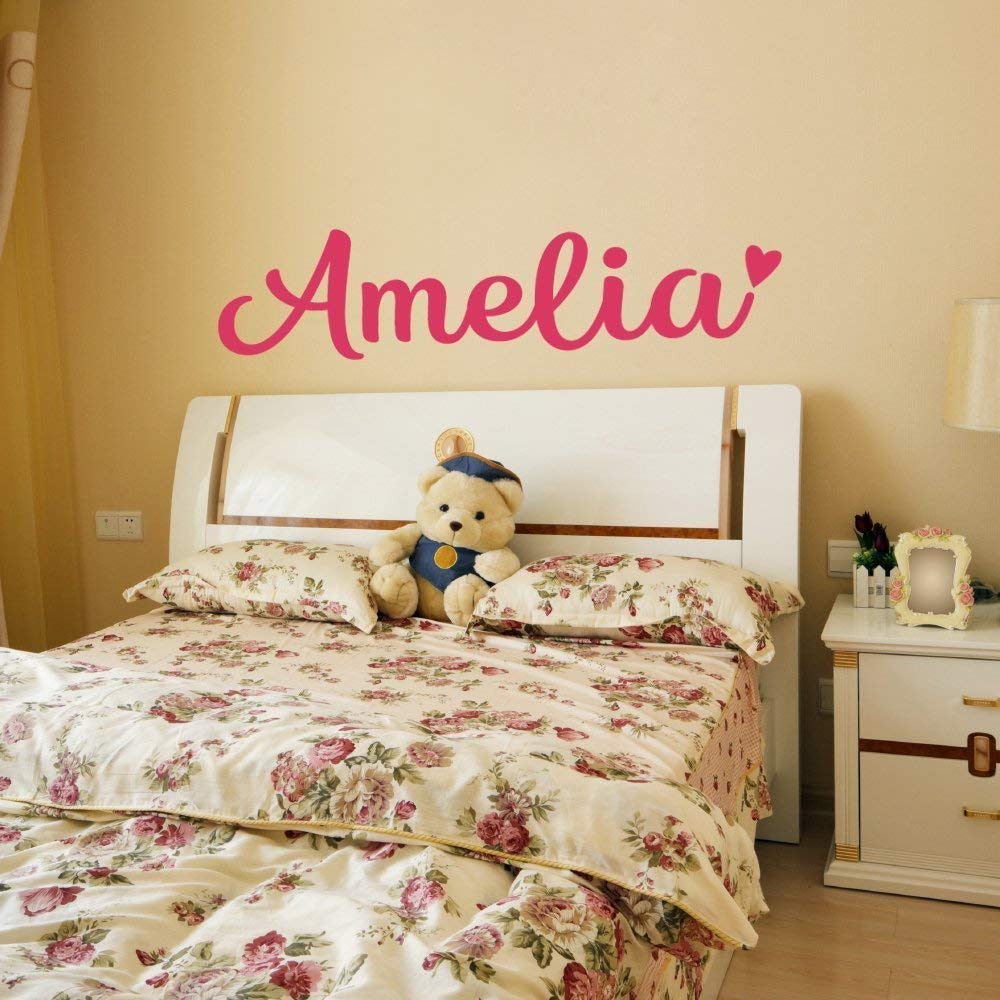 Personalized Custom Name Vinyl Wall Decal Sticker for Girls