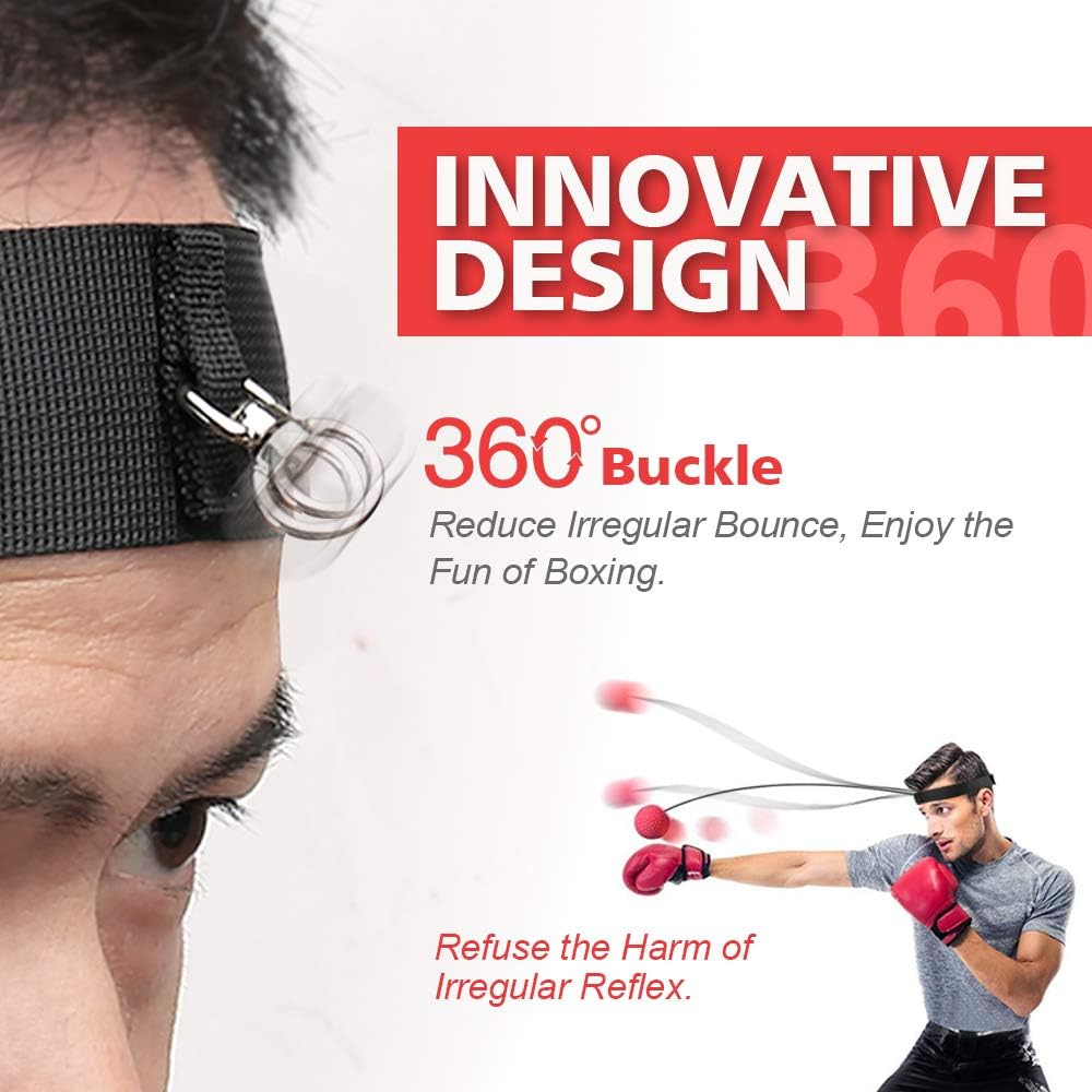 Gdaytao Boxing Reflex Ball, Boxing Equipment with Headband, 2 Training Speed Levels, Great Fight Trainer on String, Perfect for Improving Speed Reactions, Agility, Punching Speed Hand Eye Coordination : Sports & Outdoors