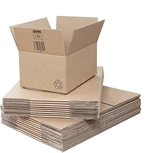 Cajas de Cartón de Doble Pared – 405 x 275 x 190 mm. 20 fuertes cajas