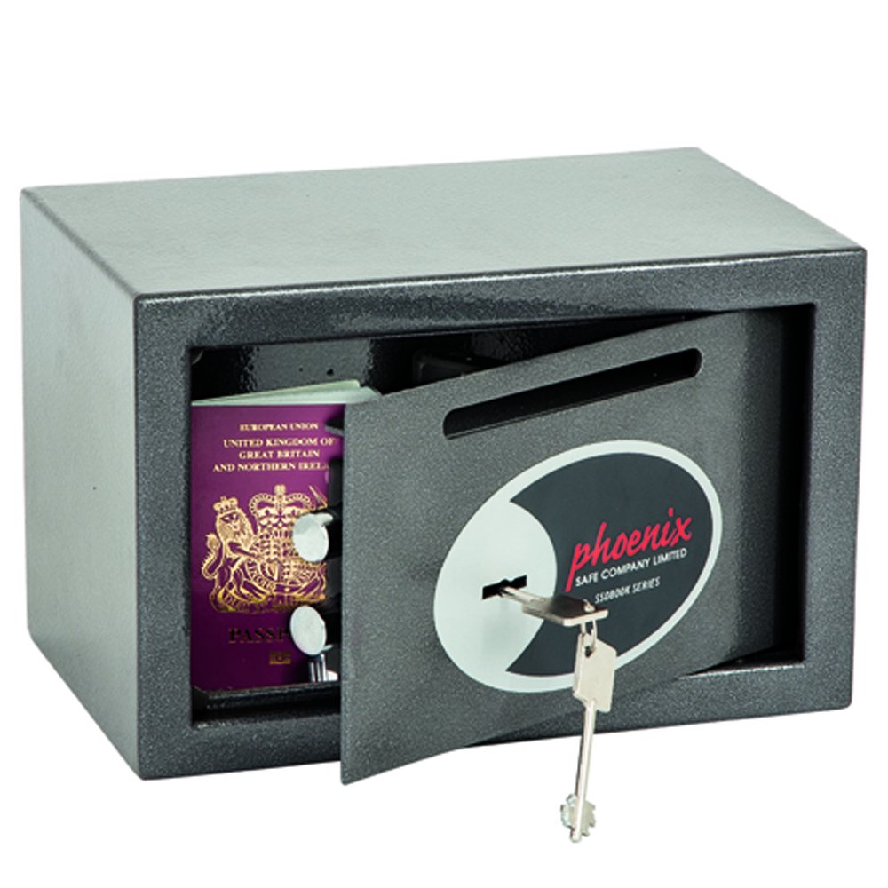 Phoenix Safe Company SS0801KD Size 1 Vela Deposit Home/Office Security Safe with Key Lock
