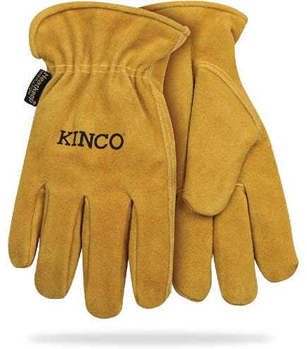 KINCO 1927-XXL Men's Lined Grain Pigskin Gloves, Heat Keep Lining