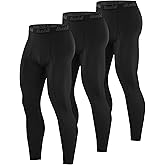 Runhit Men's Compression Running Leggings 3 Pack