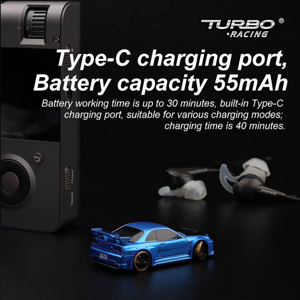 Mua FLYCOLOR Turbo Racing 1:76 Scale Drift RC Car with Gyro Mini Full ...