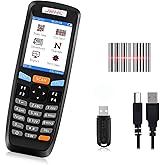 2D Wireless Barcode Scanner,JRHC Portable Inventory Scanner &amp; Data Collector 2.4G Bar Code Reader Long Transmission Distance with 2.8 Inch LCD Screen for Warehouse,Library,Pharmacy,Supermarket,Store
