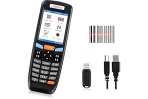 2D Wireless Barcode Scanner,JRHC Portable Inventory Scanner & Data Collector 2.4G Bar Code Reader Long Transmission Distance with 2.8 Inch LCD Screen for Warehouse,Library,Pharmacy,Supermarket,Store