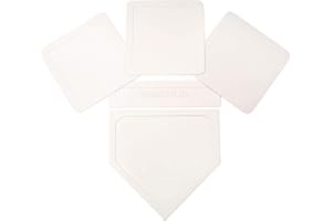 Crown Sporting Goods - Throw Down 5 Pack Baseball Bases, Home Plate, & Pitcher's Mound - Thin Rubber - Baseball, Softball, Ki