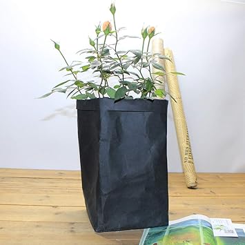 Amazon Co Jp 植木鉢収納パッケージ環境に優しい洗えるクラフト紙バッグ植物植木鉢多機能ホーム収納バッグ屋外用の再利用 Diy 工具 ガーデン