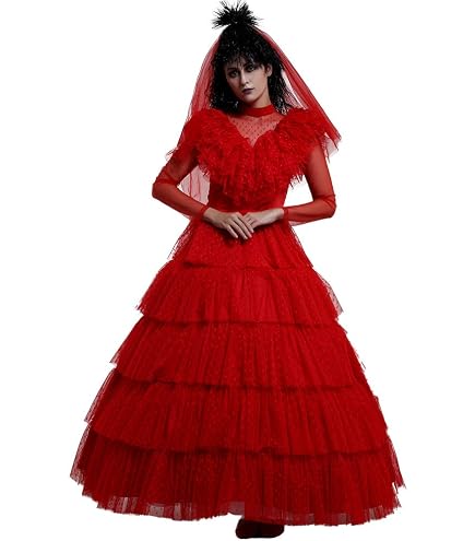 Spirit Halloween Beetlejuice Adult Lydia Deetz Costume | Officially licensed | Lydia Deetz Wedding Outfit