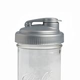 reCAP Mason Jars POUR, Wide Mouth, Canning Jar Lid, Silver