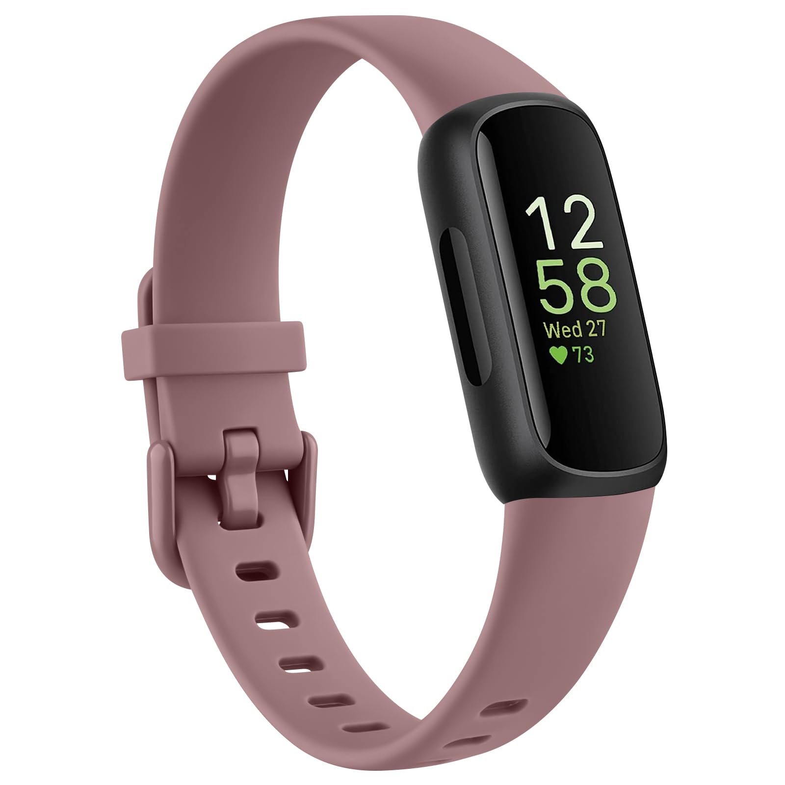 Tobfit Replacement Strap for Fitbit Inspire 3, Soft Silicone Wristband Watchband Accessories (Smoke Purple)