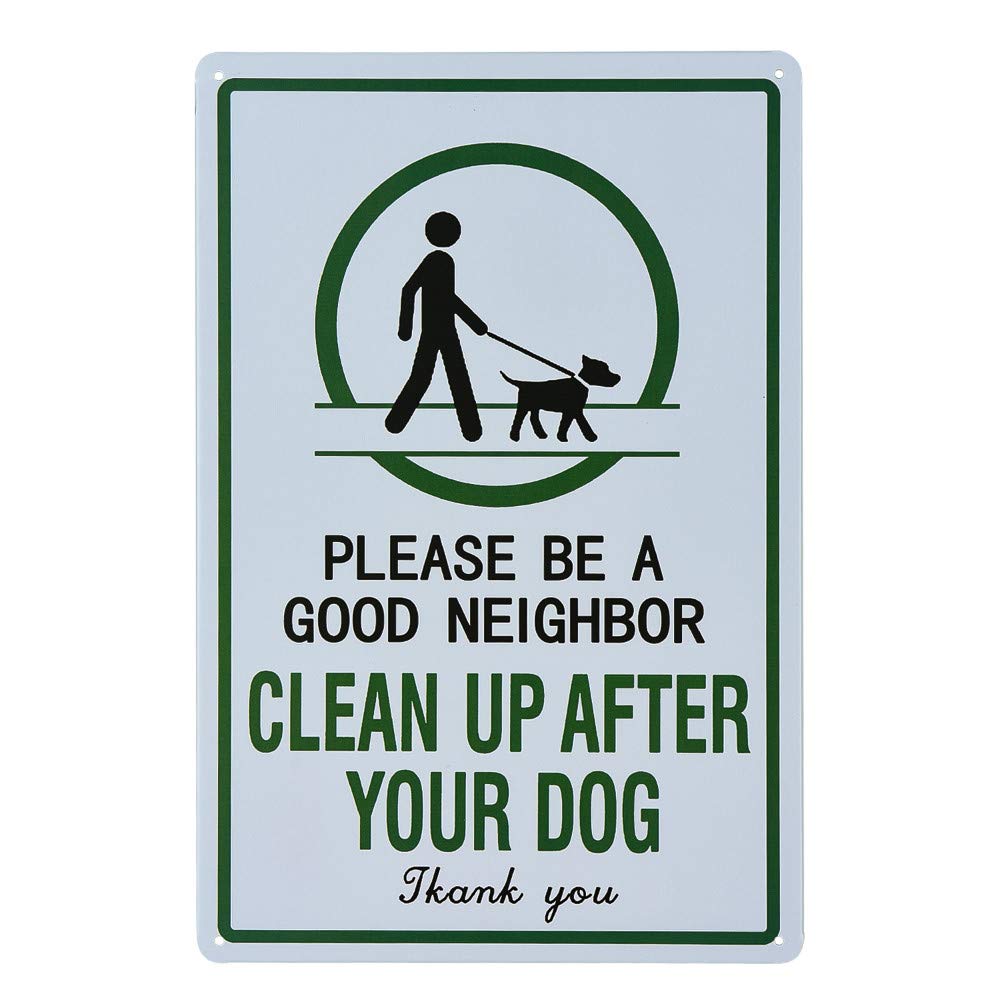 不适用 Clean Up After Your Dog Sign, Please Be a Good Neighbor, Clean Up After Your Pets, Be a Good Neighbor Sign
