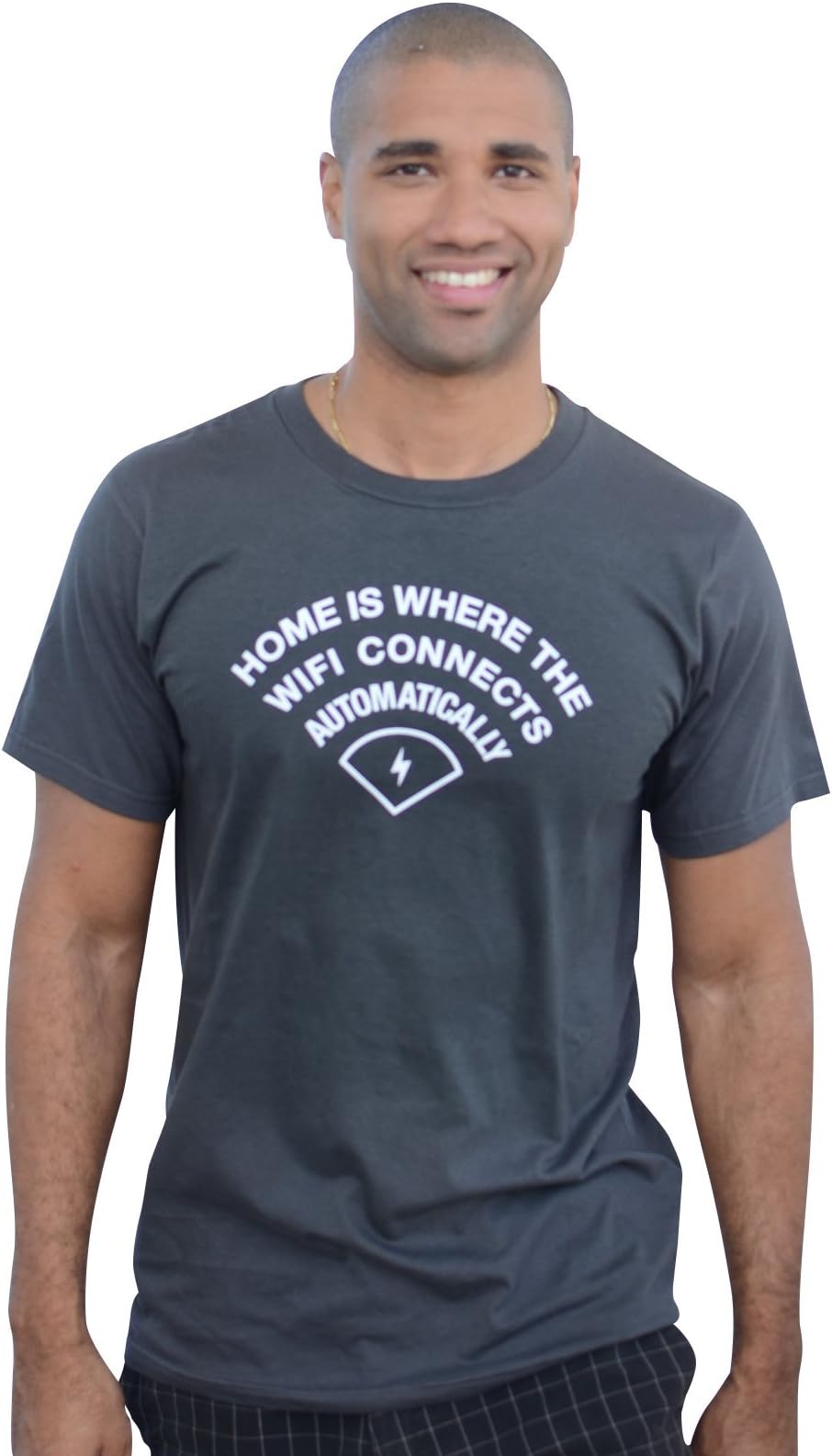 SnorgTees Men's Home Is Where The WiFI Connects Automatically T-Shirt