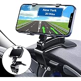 YAOKEEP Car Phone Holder Mount, 360 Degree Rotation Dashboard Phone Holder | Universal Multifunctional Clip Car Phone Mount, Car Mount for iPhone, Samsung, Android, and 4 to 7" Smartphones