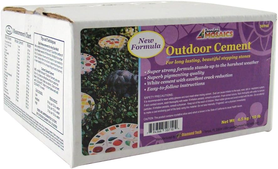 Hardscaping Materials - Jennifer's Mosaics Outdoor Cement, 10-Pound