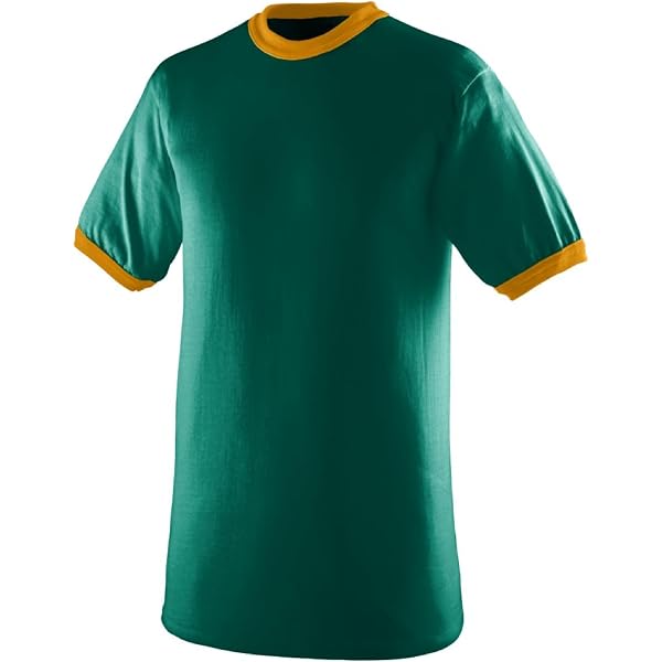 Fruit Of The Loom Men's Ringer T-Shirt - Royal/White, Short Sleeve, 100% Cotton, Size XL