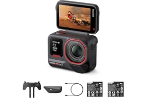 Insta360 Ace Pro 2 Dual Battery Bundle - 8K Waterproof Action Camera Co-Engineered with Leica, 1/1.3" Sensor, Dual AI Chip, Leading Low Light, Superior Audio