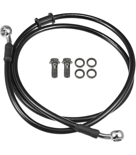 Freno Idraulico M10x1.25 Motoforti Tubo Freno Idraulico Intrecciato - 150cm Universale Per Moto, ATV, Dirt Bike Ricambio Freni Moto 150cm