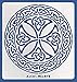 Aleks Melnyk No.38 Metal Journal Stencils, Celtic Knot, Cross, Stainless Steel Irish Stencils 3 PCS, Templates Tool for Wood Burning, Pyrography and Engraving, Scandinavian, Viking Symbols, Crafting
