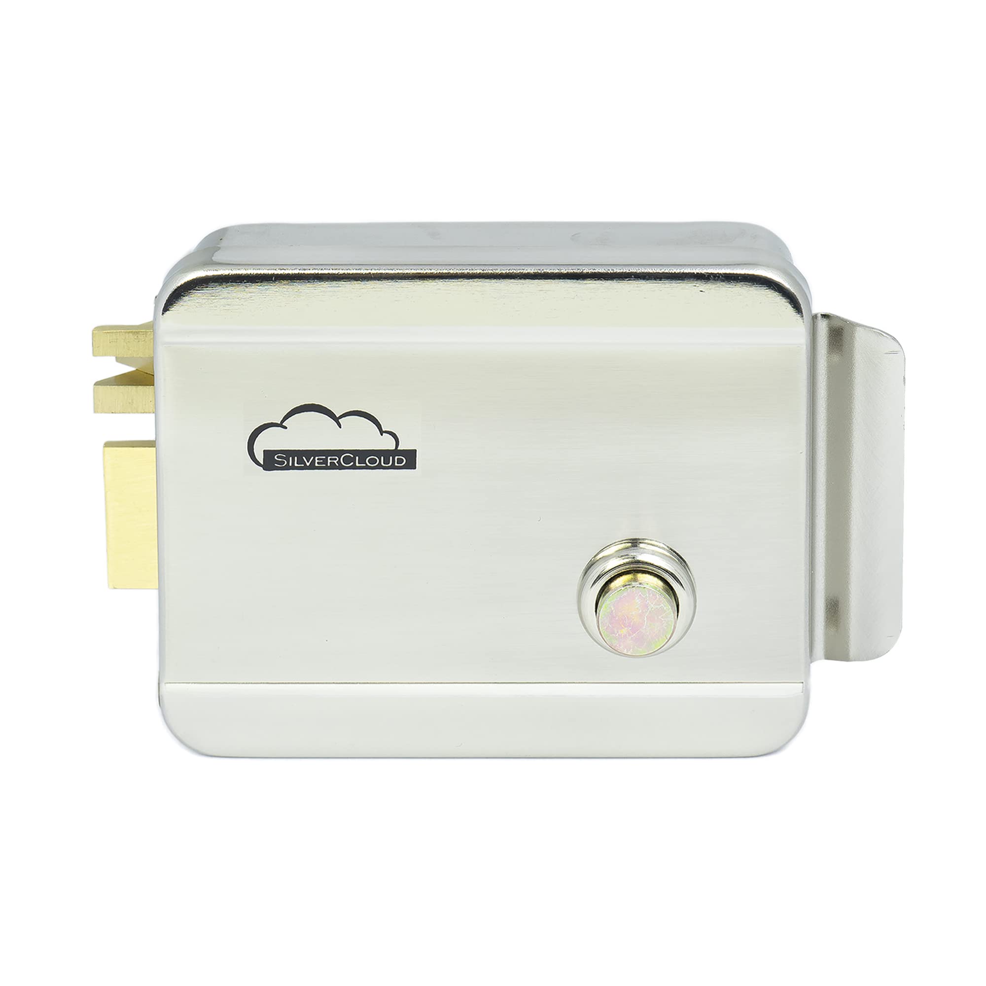 Electric Rim Lock SilverCloud YR300 Right Handed, 12V, Normal Close Fail-Secure, Stainless Steel, Unlock Button, Compatible with Access Control Systems